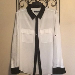 BEAUTIFUL BLACK & WHITE TOP